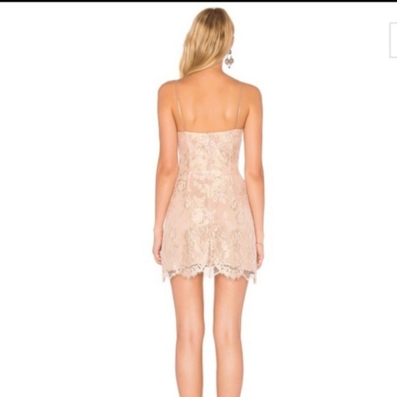 For Love & Lemons Bumble Bustier Dress Rose Gold - Picture 3 of 3